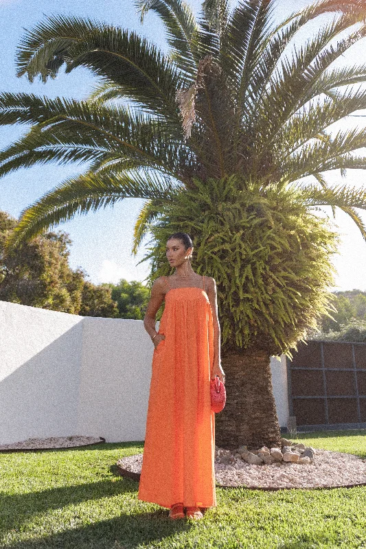 Serina Maxi Dress - Orange