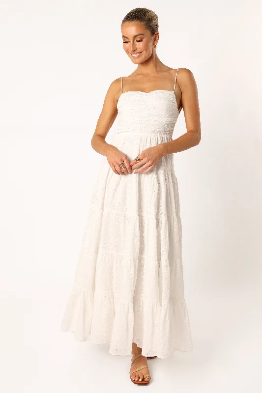 Wren Maxi Dress - White