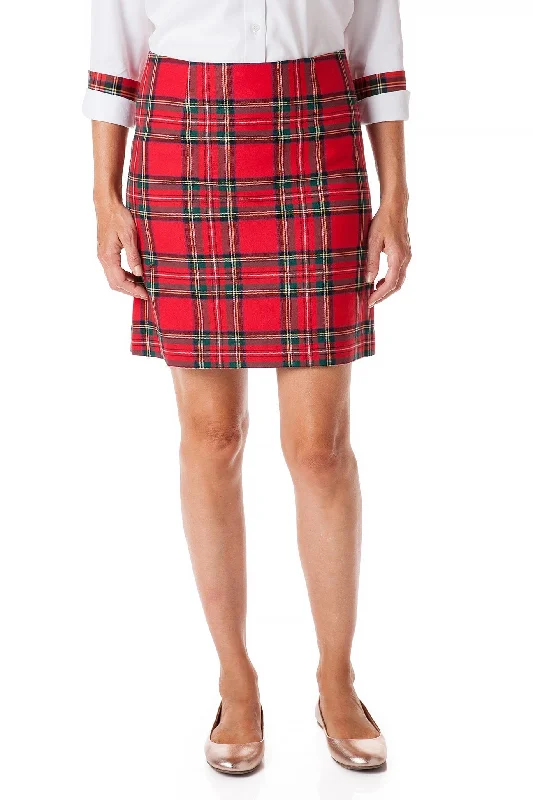 Ali Skirt Stretch Twill Royal Stewart Tartan Plaid